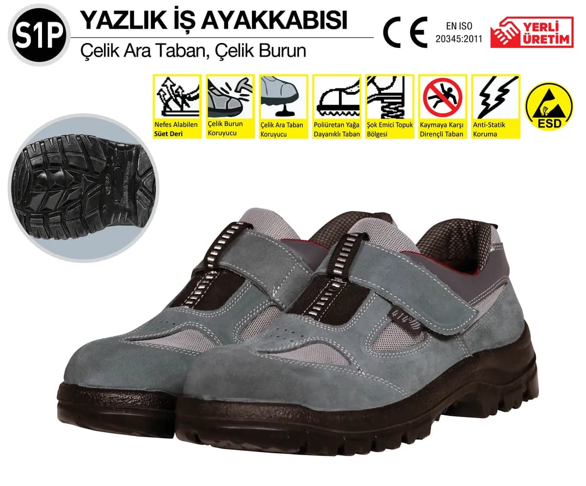 414 TB41151 S1P Yazlık İş Ayakkabısı No: 40