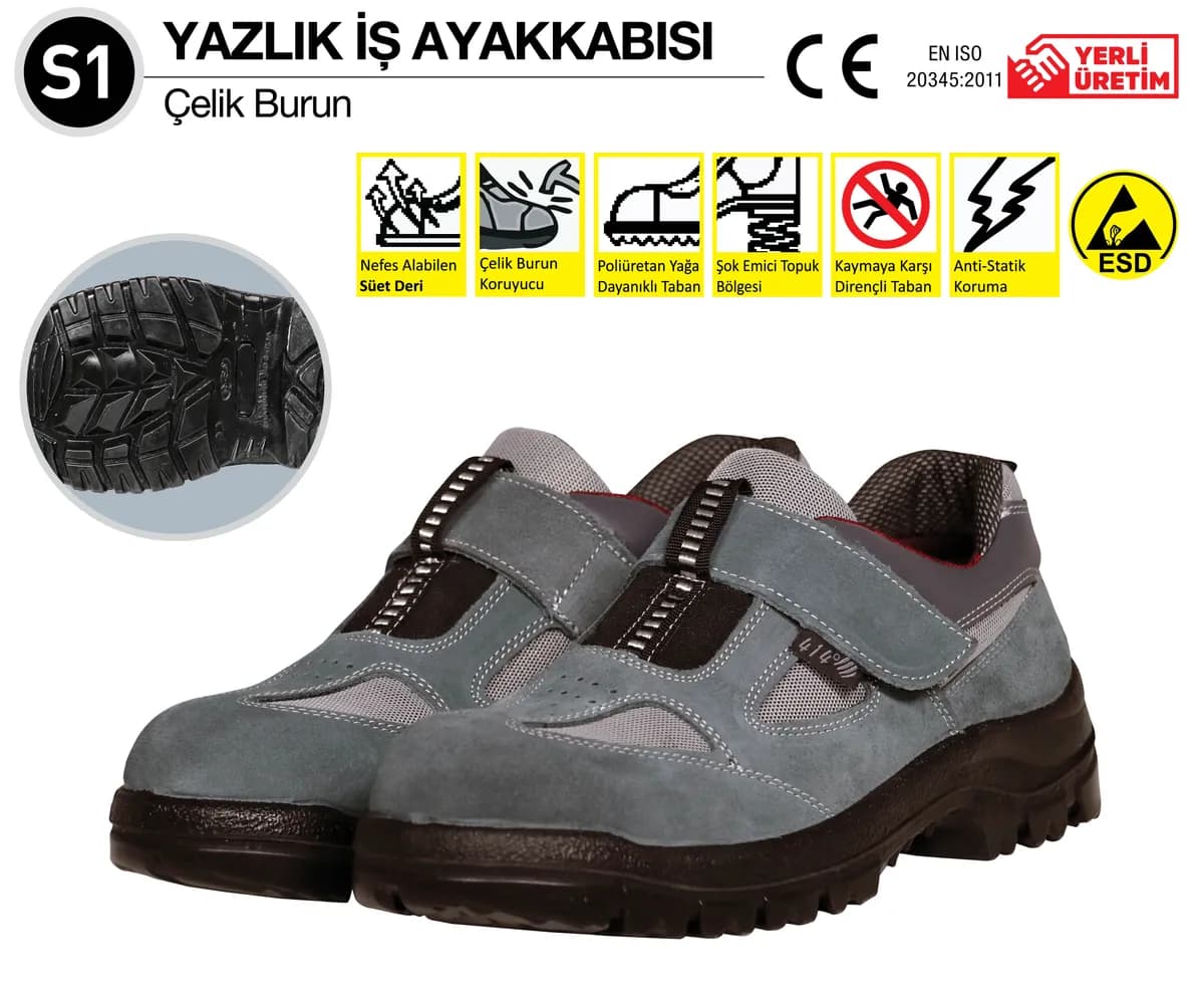 414 TB41193 S1 Yazlık İş Ayakkabısı No: 37