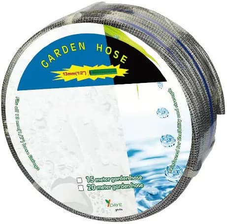 Daye DY5220 Gri Kanca Dokuma Bahçe Hortumu 20MT 1/2"