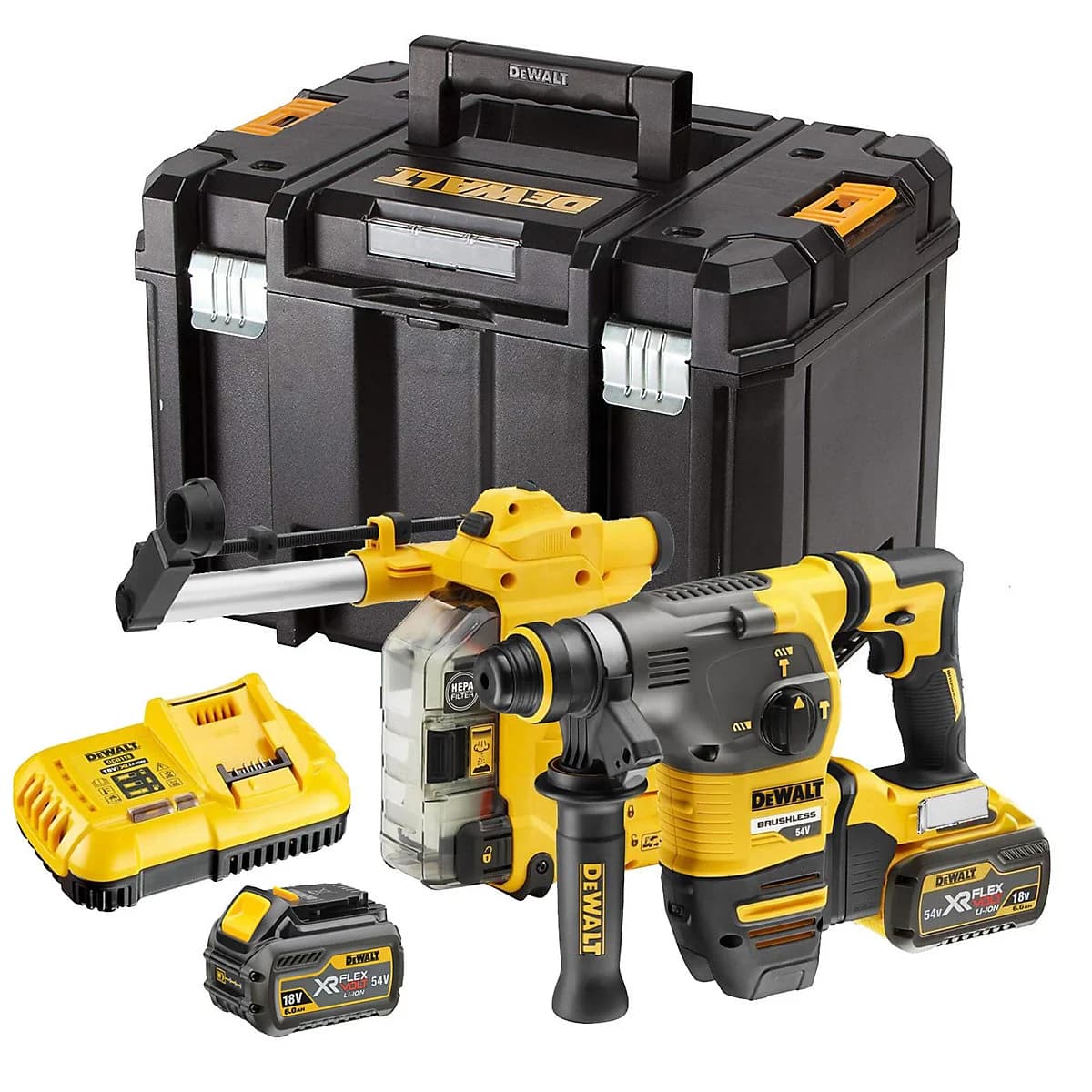 DeWalt DCH333X2 54V 9.0Ah 3.5J FlexVolt SDS-Plus Pnömatik Matkap