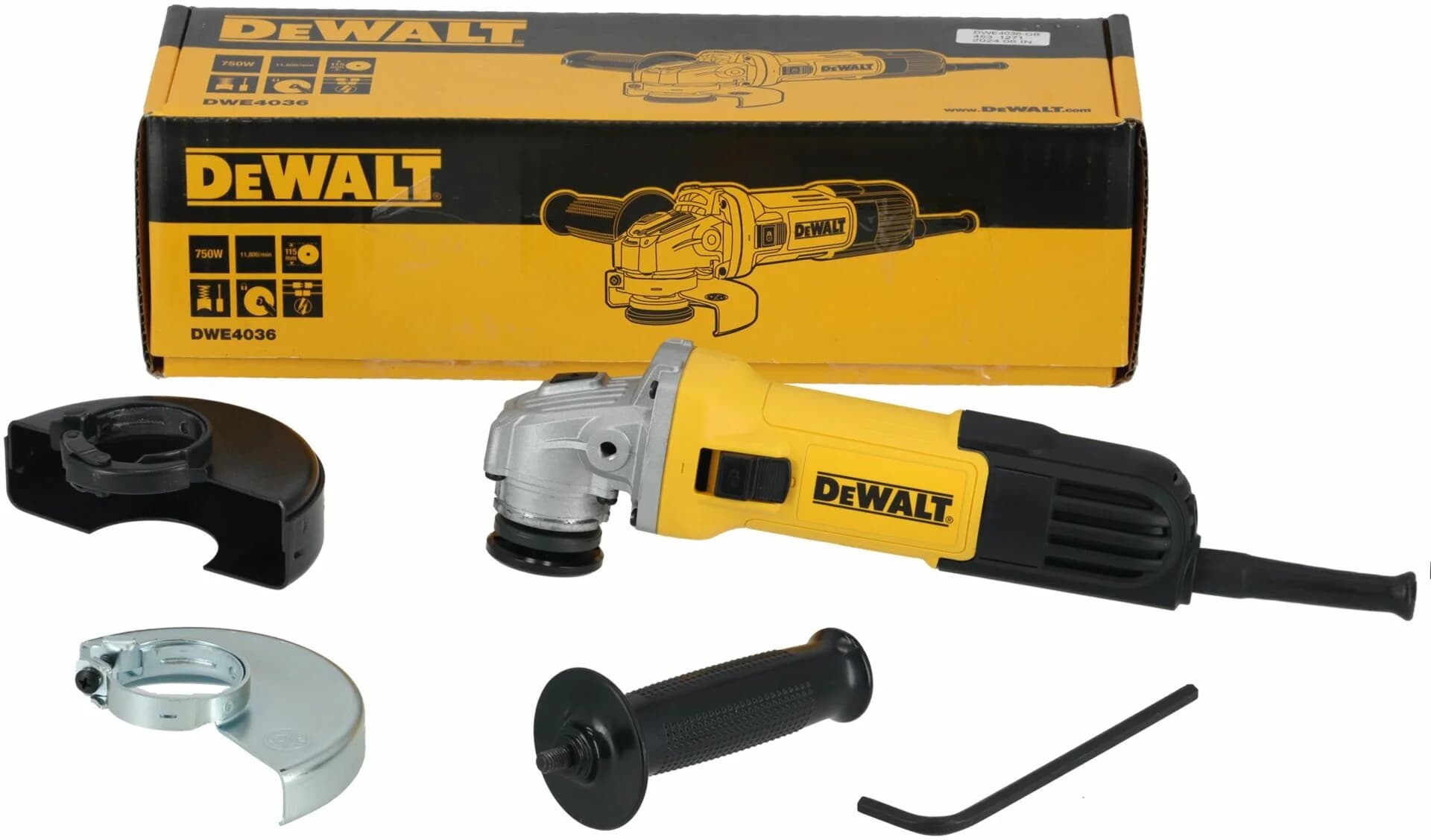 DeWalt DWE4036 750W 115mm No-volt Avuç Taşlama