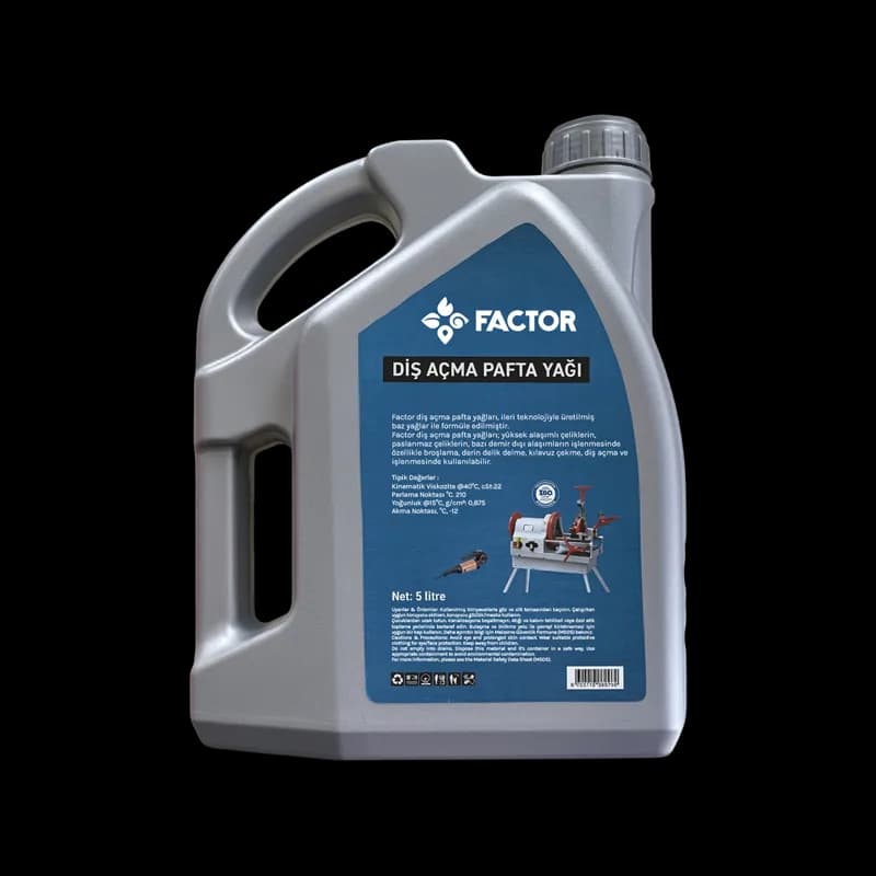 Factor CA2301 Diş Açma Pafta Yağı 5 Lt. 4 Adet