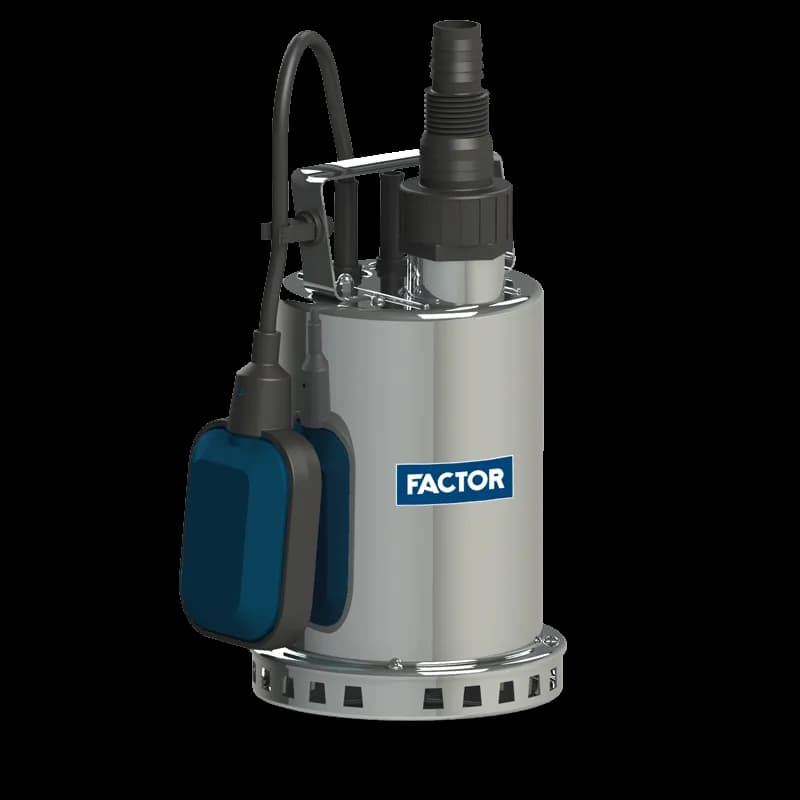 Factor FACCS550INOX-N 550W Paslanmaz Gövdeli Temiz Su Drenaj Pompası