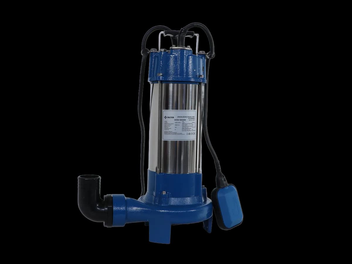 Factor FACWVSD-1800WB 1800W Döküm Gövdeli Bıçaklı Kirli Su Pompası