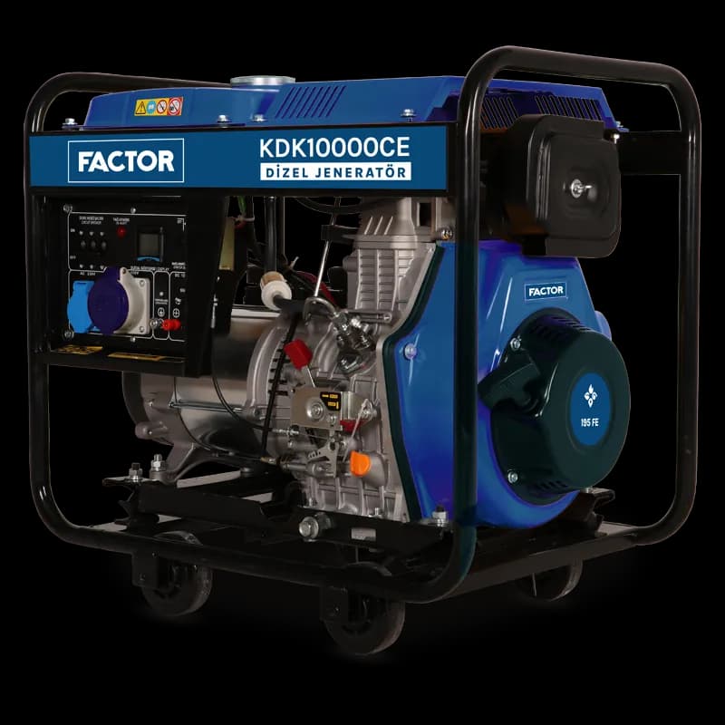 Factor KDK10000CE 9.4 Kva Dizel Jeneratör Monofaze