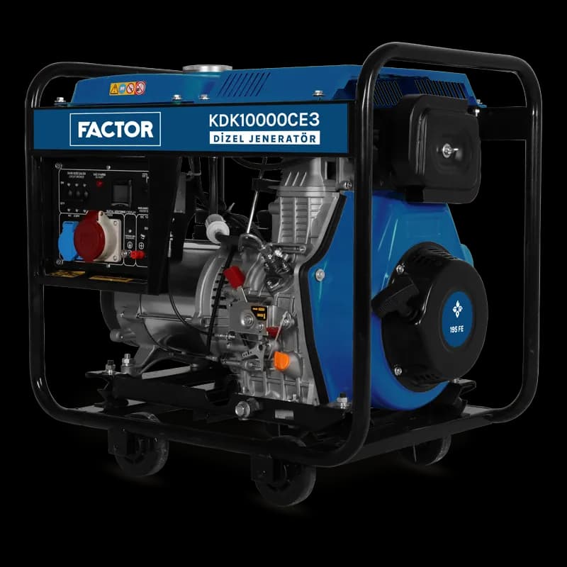 Factor KDK10000CE3 9.4 Kva Dizel Jeneratör Trifaze
