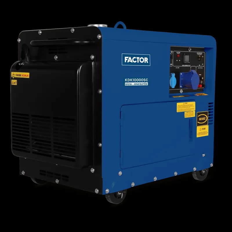 Factor KDK10000SC 9.4 Kva Dizel Kabinli Jeneratör 230V