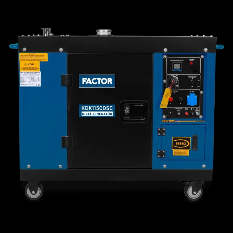 Factor KDK11500SC 11 Kva Dizel Kabinli Jeneratör 230V