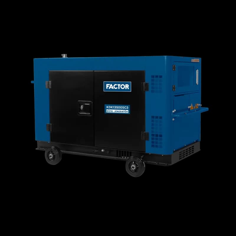 Factor KDK13500SC3 Dizel Jeneratör 13.5 Kva Trifaze