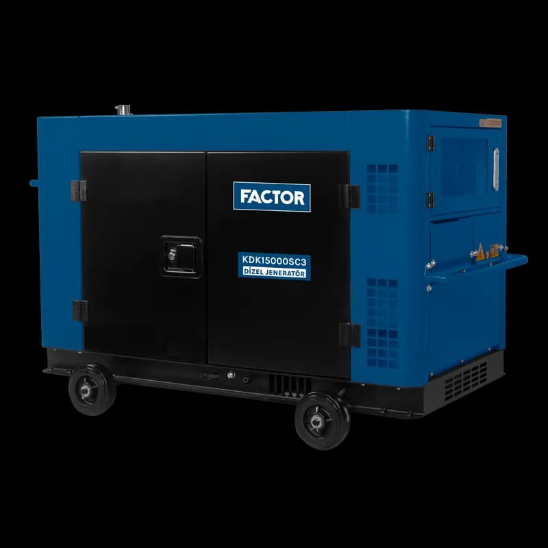 Factor KDK15000SC3 15 Kva Dizel Kabinli Trifaze Jeneratör