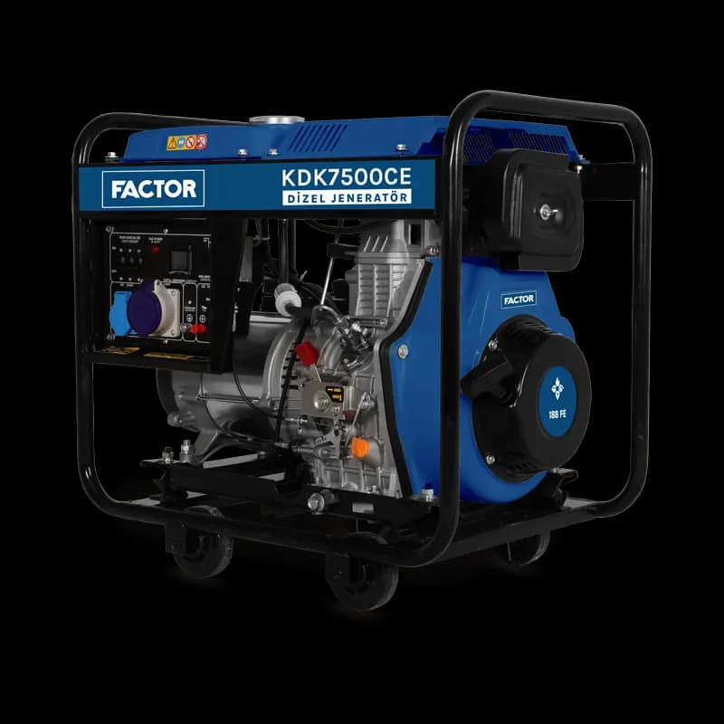 Factor KDK7500CE 6,9 Kva Dizel Monofaze Jeneratör