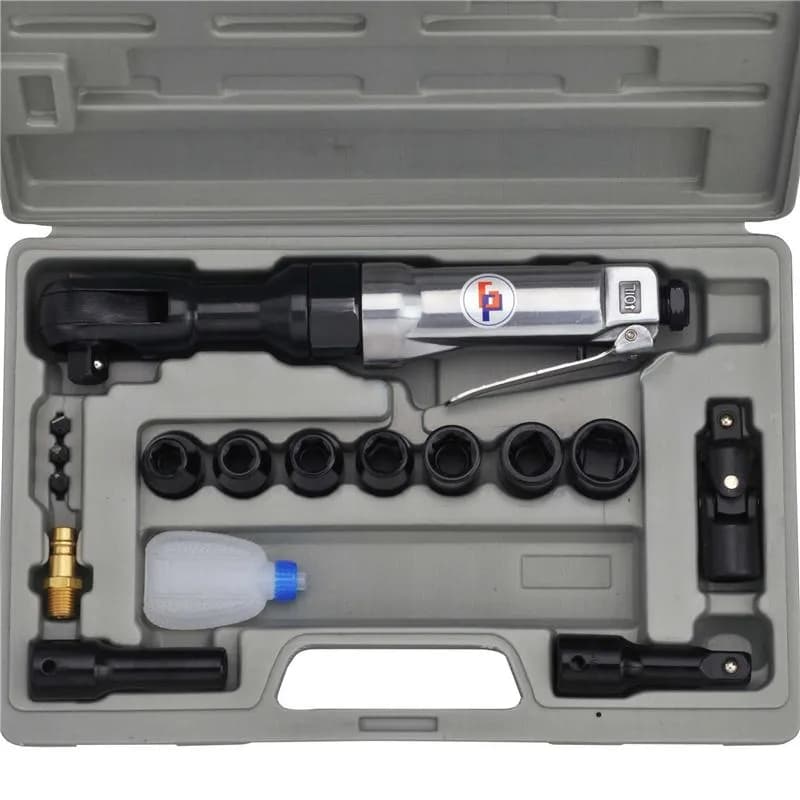 Gison GP856BK 1/2" Havalı Cırcır Kolu Seti