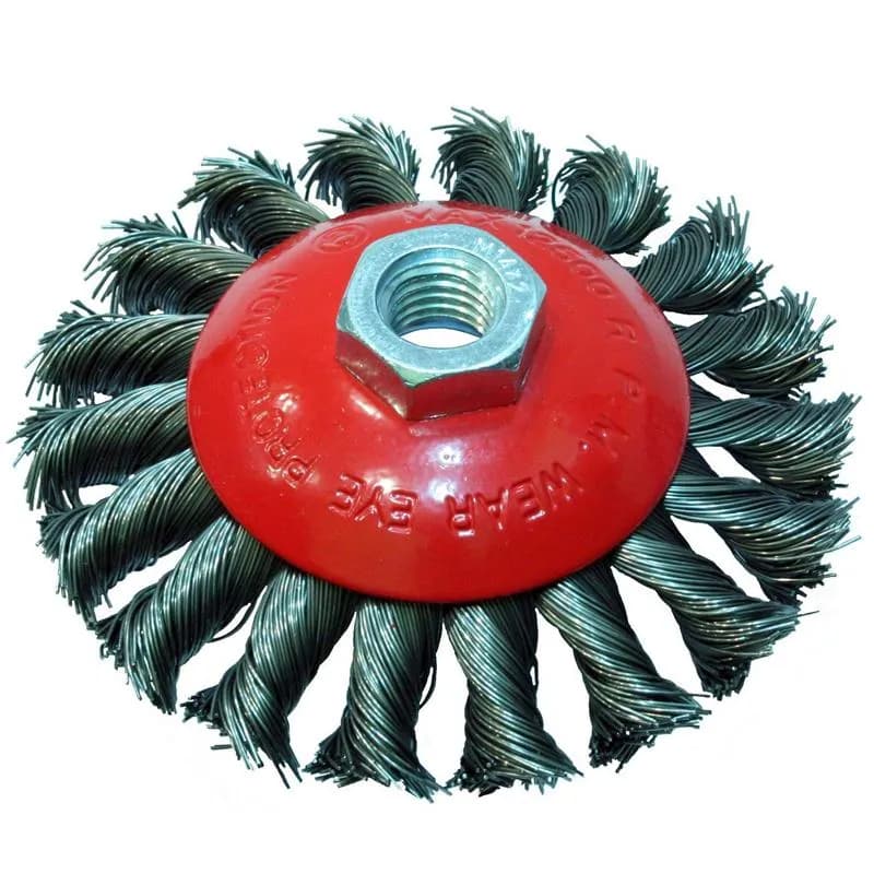 Hawk HA10189 Gri Burma Telli M14 Vidalı Daire Fırça 100 Mm