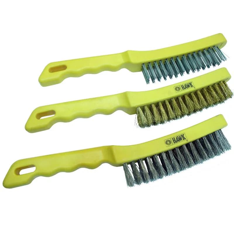 Hawk HA10196 Plastik Saplı El Tipi Fırça (Galvaniz Telli)