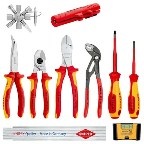 Knipex 002090V01 Elektro Uzatma Seti (10 Parçalı)