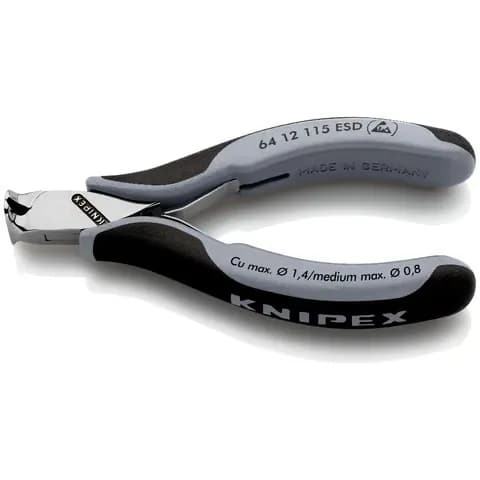 Knipex 6412115ESD Elektronikçi Tepe Keski ESD