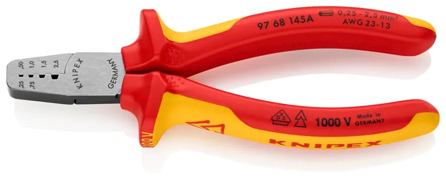 Knipex 9768145A 97 68 145A Vde Yüksük Sıkma Pensi