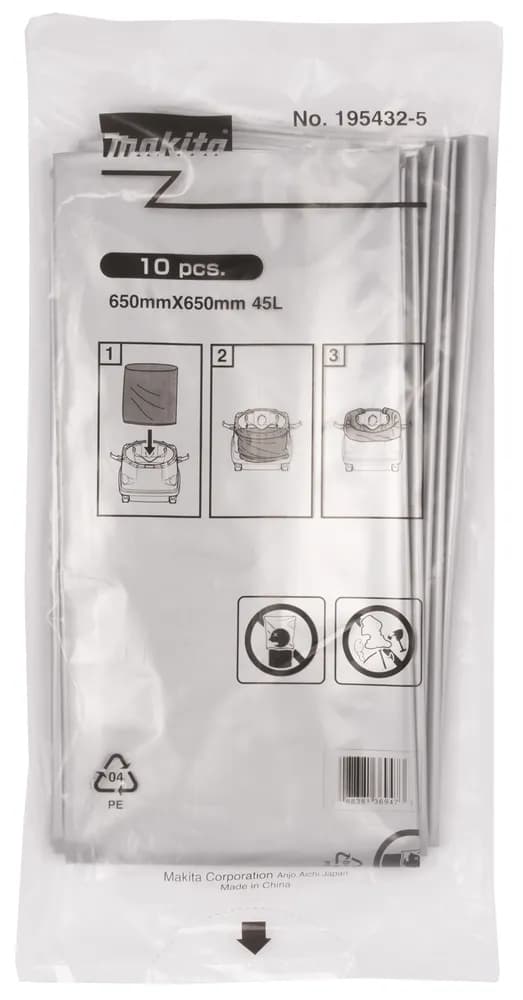 Makita 195432-5 Polimer Torba DVC155/DVC860/VC3211/VC2512