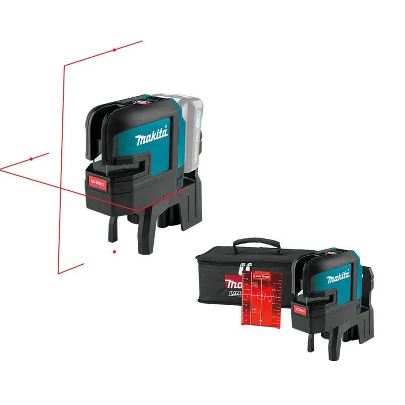 Makita SK106DZ 4 Nokta Kırmızı Çapraz Çizgi Lazeri (Akülü)