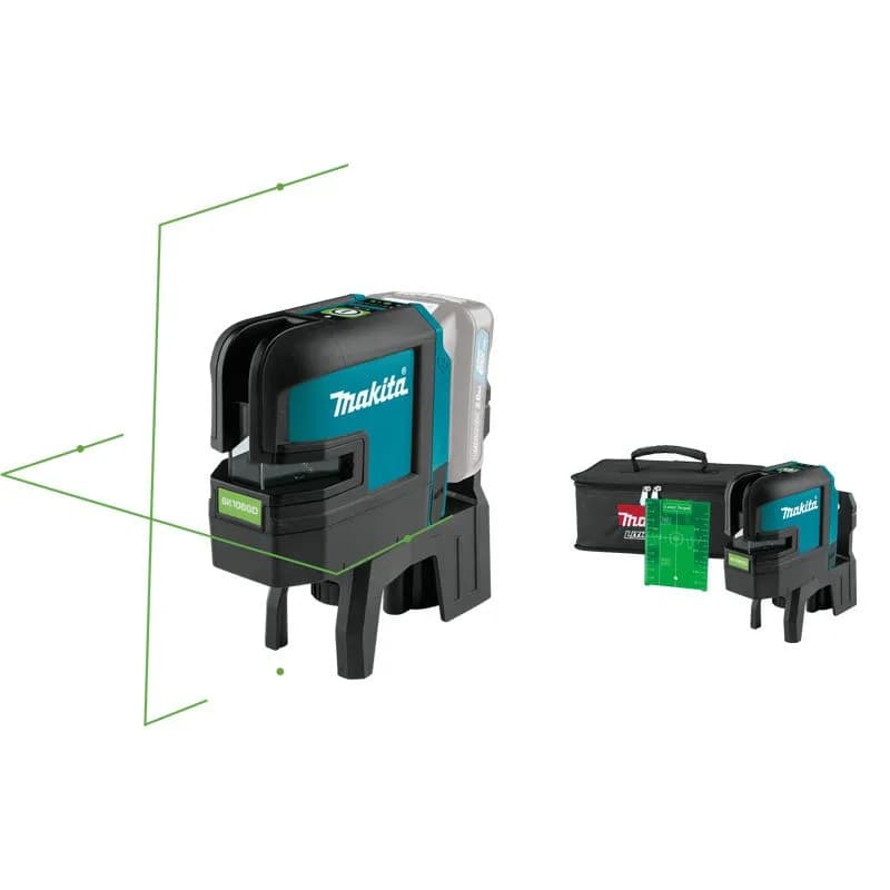 Makita SK106GDZ 4 Nokta Yeşil Çapraz Çizgi Lazeri (Akülü)