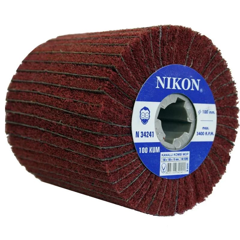 Nikon N34241 Kanallı Kombi Mop Non Woven Zımpara 100 Kum