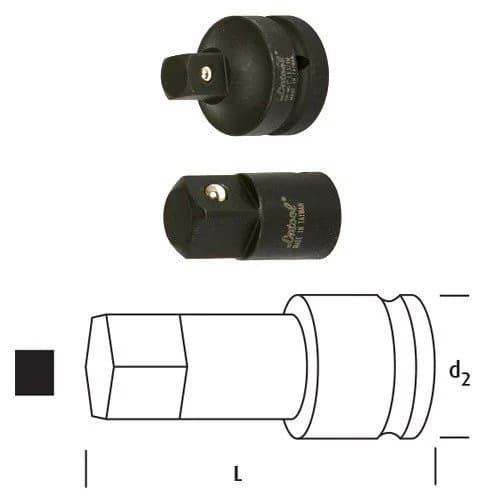 Osaka LN15-1AD 1/2" Havalı Lokma Adaptörü