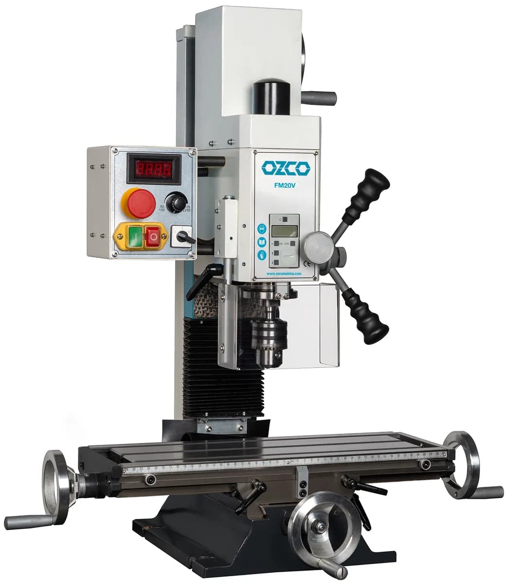 Ozco FM20V Masa Üstü Freze Tezgâhı