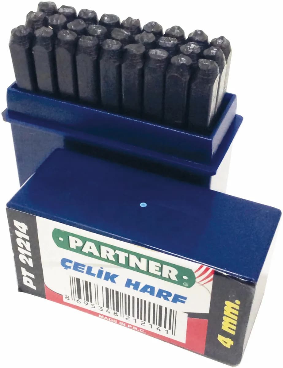 Partner PT21214 Çelik Harf 27 Parça 4 Mm