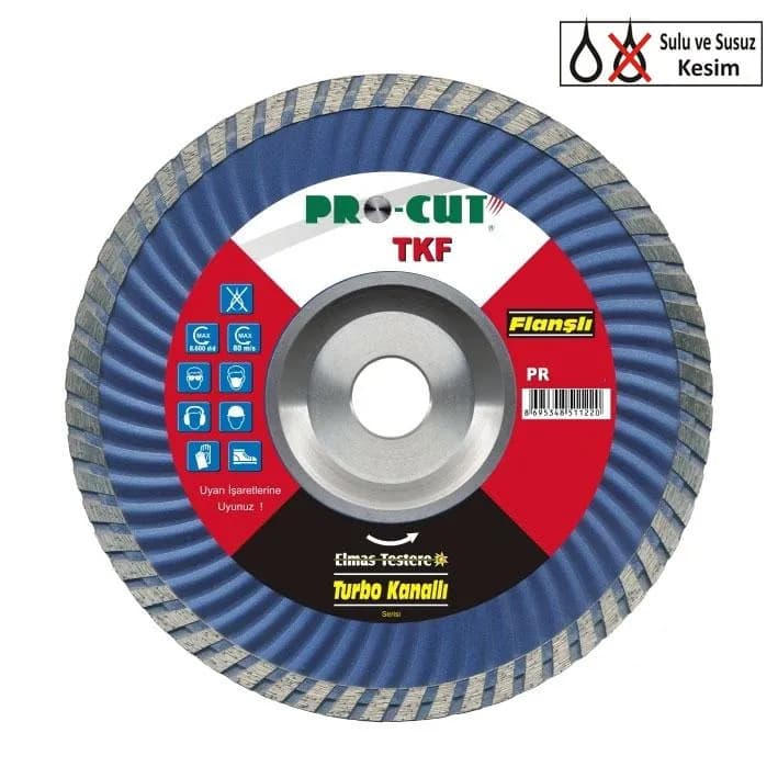 Procut PR51122 Turbo Kanallı Testere Flanşlı 180 Tke