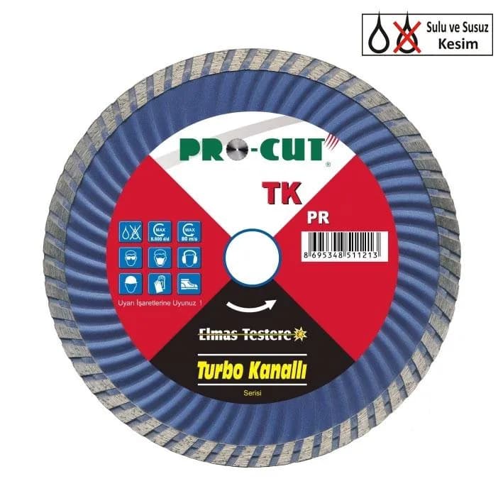 Procut PR54121 Turbo Kanallı Testere Hot Pressed 180 Htk
