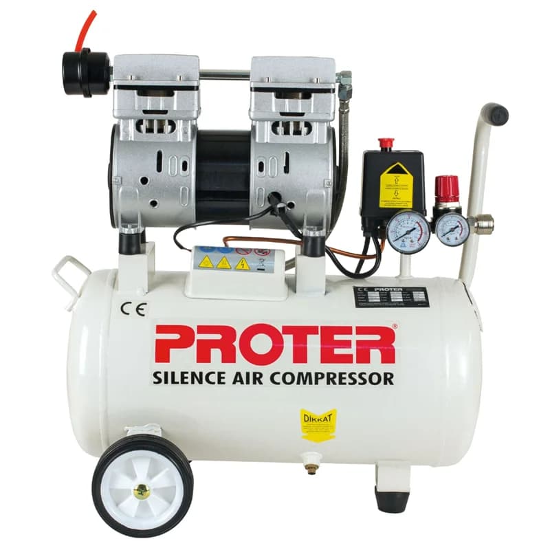 PROTER PR 24 S Sessiz-Yağsız 24 LT 750 W 8 Bar Hava Kompresörü