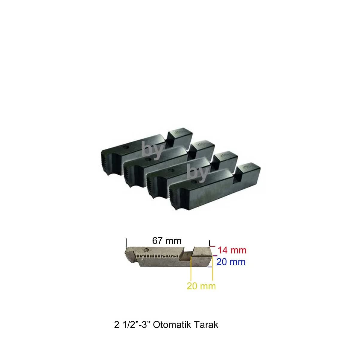 PROTER Pafta Tarak Kafası 3" için 2.1/2''- 3''