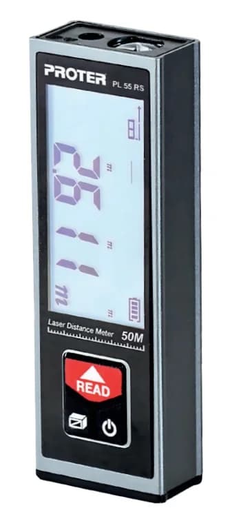 PROTER PL 55 RS 50 mt Lazer Metre 3.7 V 0.85 Ah Li-on Pil (Kırmızı Lazer Şarjlı)