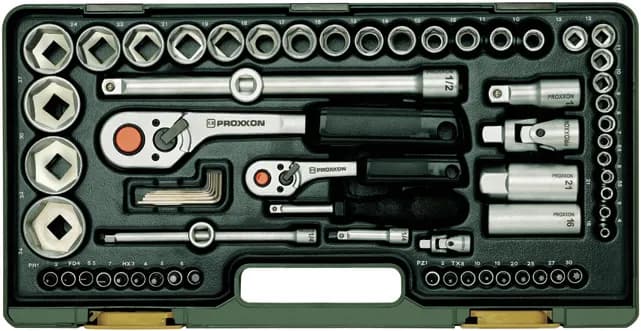Proxxon Endüstriyel 23286 Cırcırlı Kollu 65 Parçalı Lokma Ve Bits Takımı