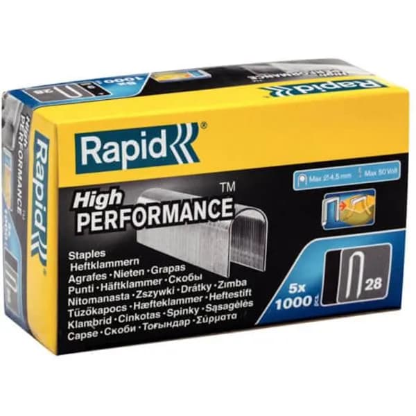 Rapid U Tipi Kablo Çakma Zımba Teli R 28/11 - 5m