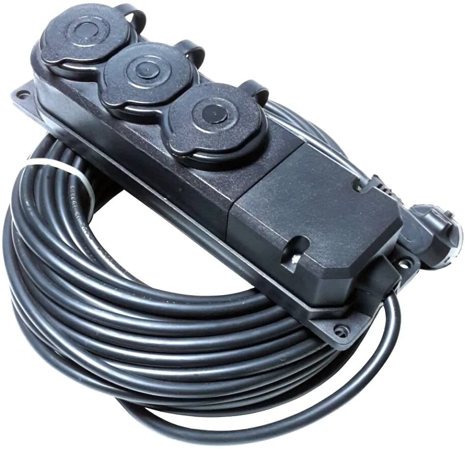 Topart TA01557 3 Lü Grup Prizli Uzatma Kablosu 20 Mt