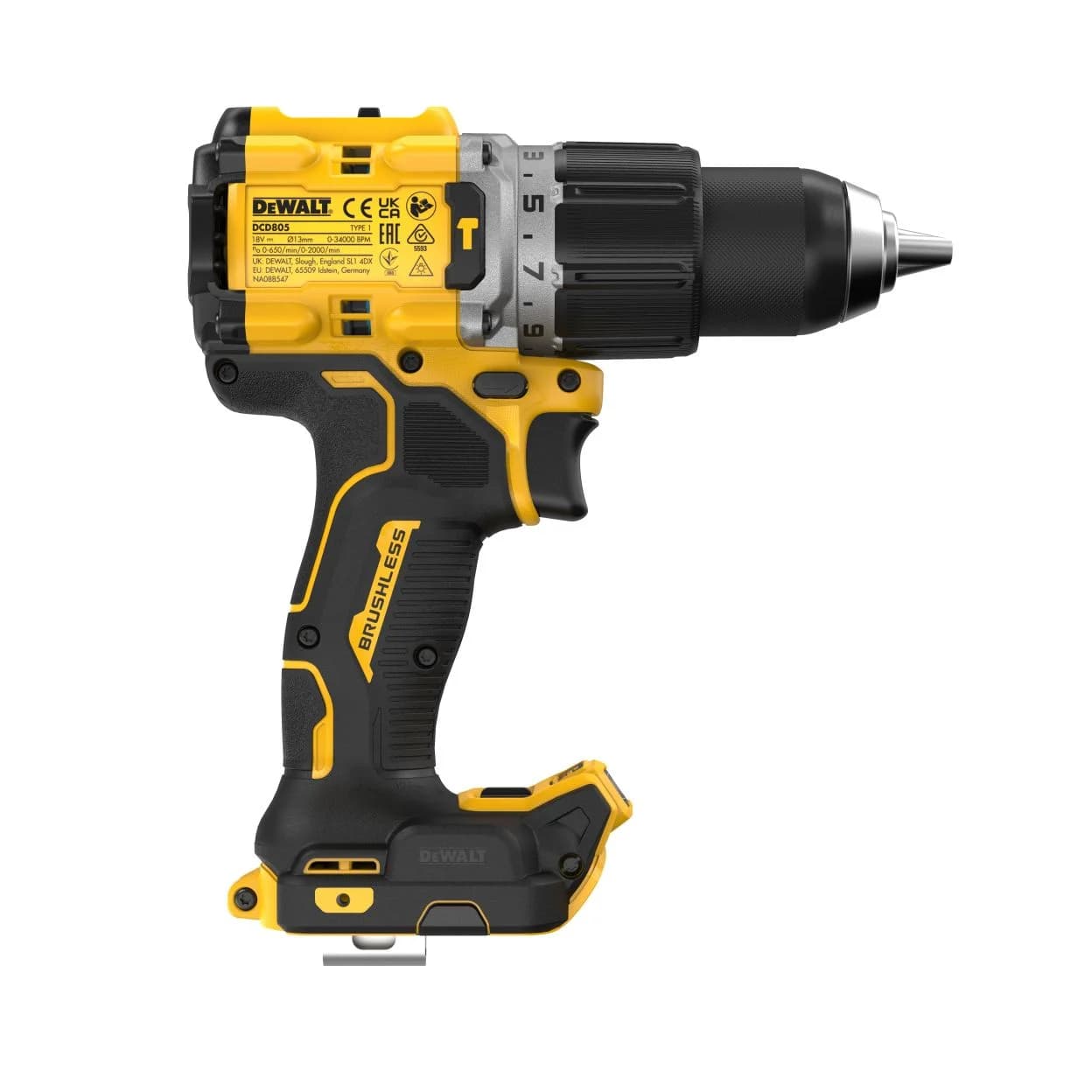 DeWalt DCD805E2T 18V 1.7Ah Li-Ion PowerStack Kömürsüz Çift Akülü Darbeli Matkap