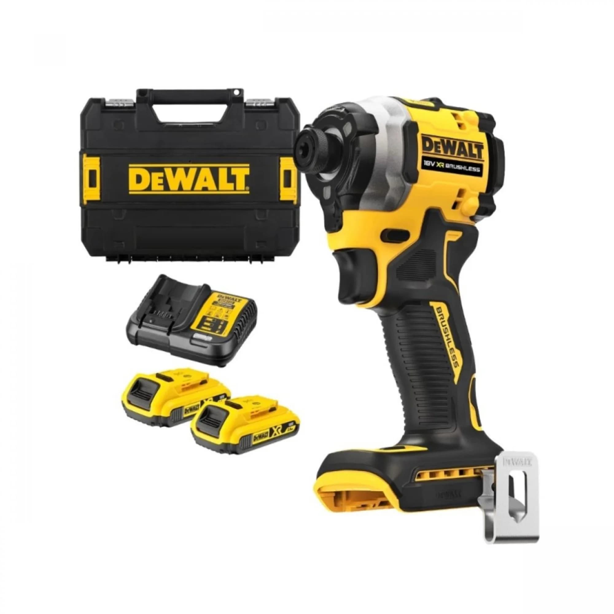 DeWalt DCF850D2T 18V 2.0Ah Li-Ion Kömürsüz Çift Akülü Darbeli Tornavida