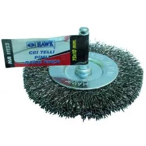 Hawk HA11135 Gri Telli Pimli Daire Fırça 100x10 Mm