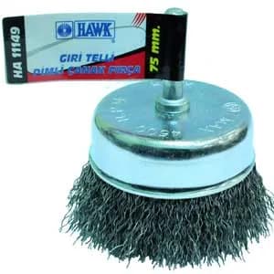 Hawk HA11147 Gri Telli Pimli Çanak Fırça 63 Mm