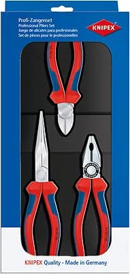 Knipex 002011 Kombine Pense+Karga Burun+Yan Keski Set