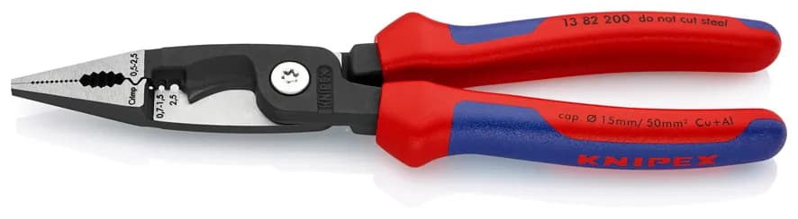 Knipex 1382200 Çok Fonksiyonlu Elektrikçi Pensesi 200 Mm