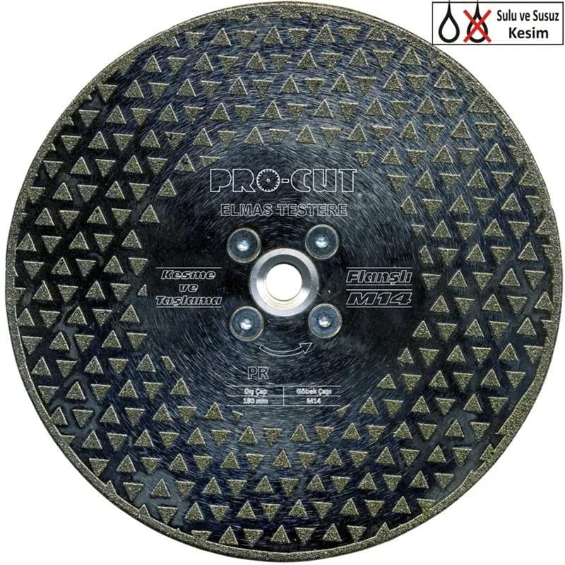 Procut PR50959 Kesme Ve Taşlama Testere Flanşlı 180 M14 Dtf