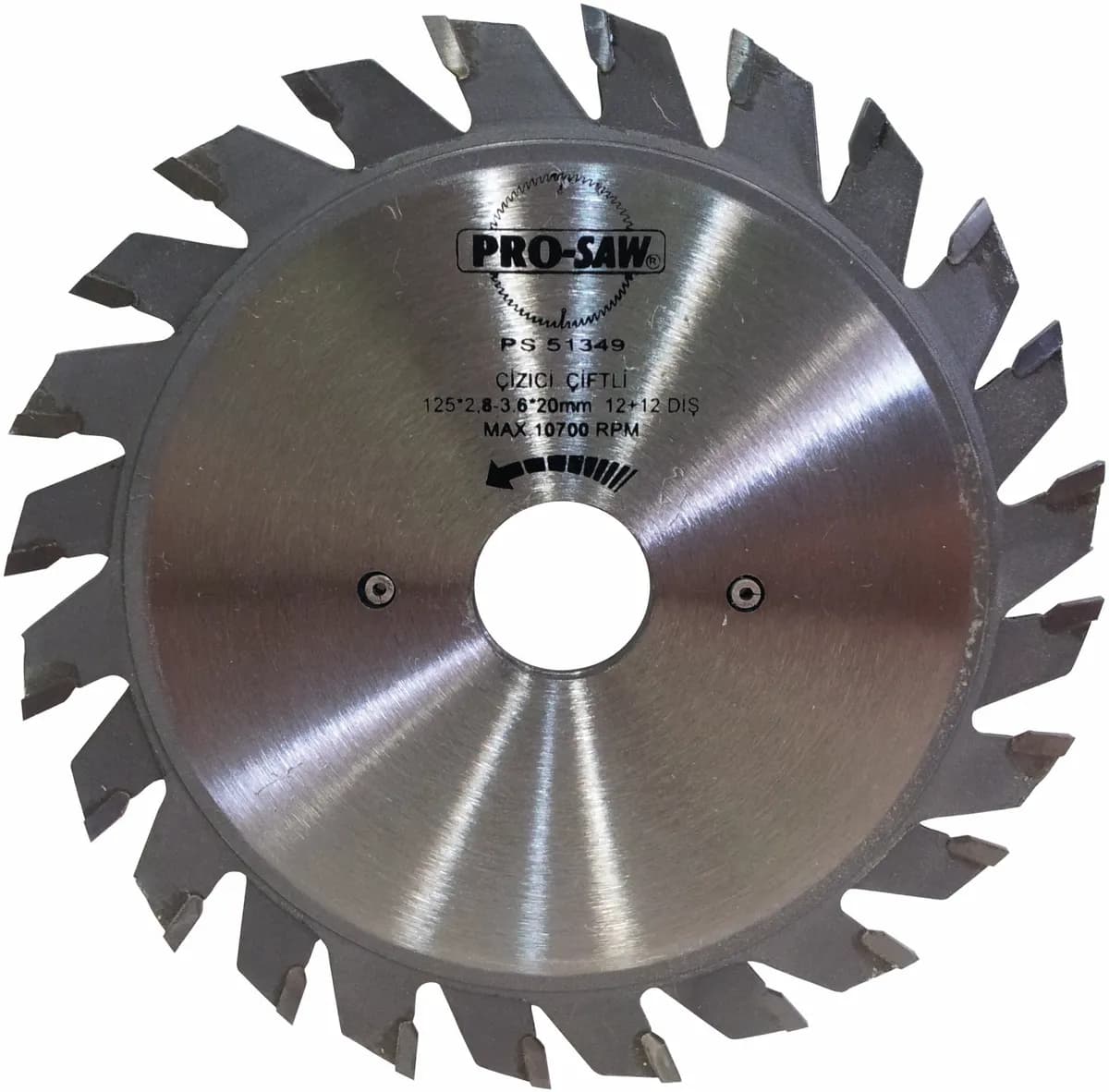 Prosaw PS51349 Çizici - Çiftli Testere 12+12 Diş