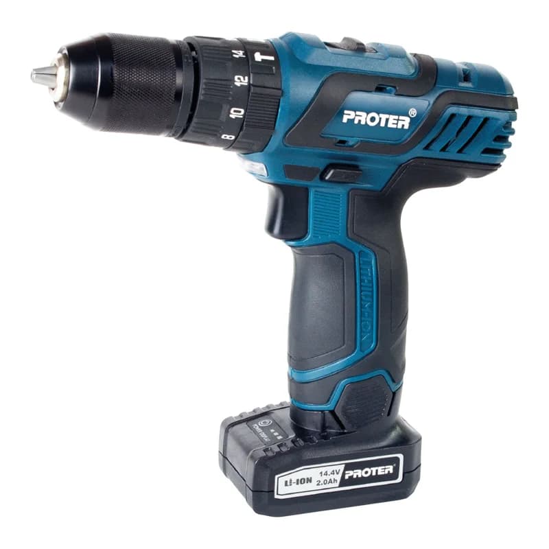PROTER PST 614 LD 14.4V 2.0Ah Li-ion Pil 2 Vts Şarjlı Darbeli Matkap